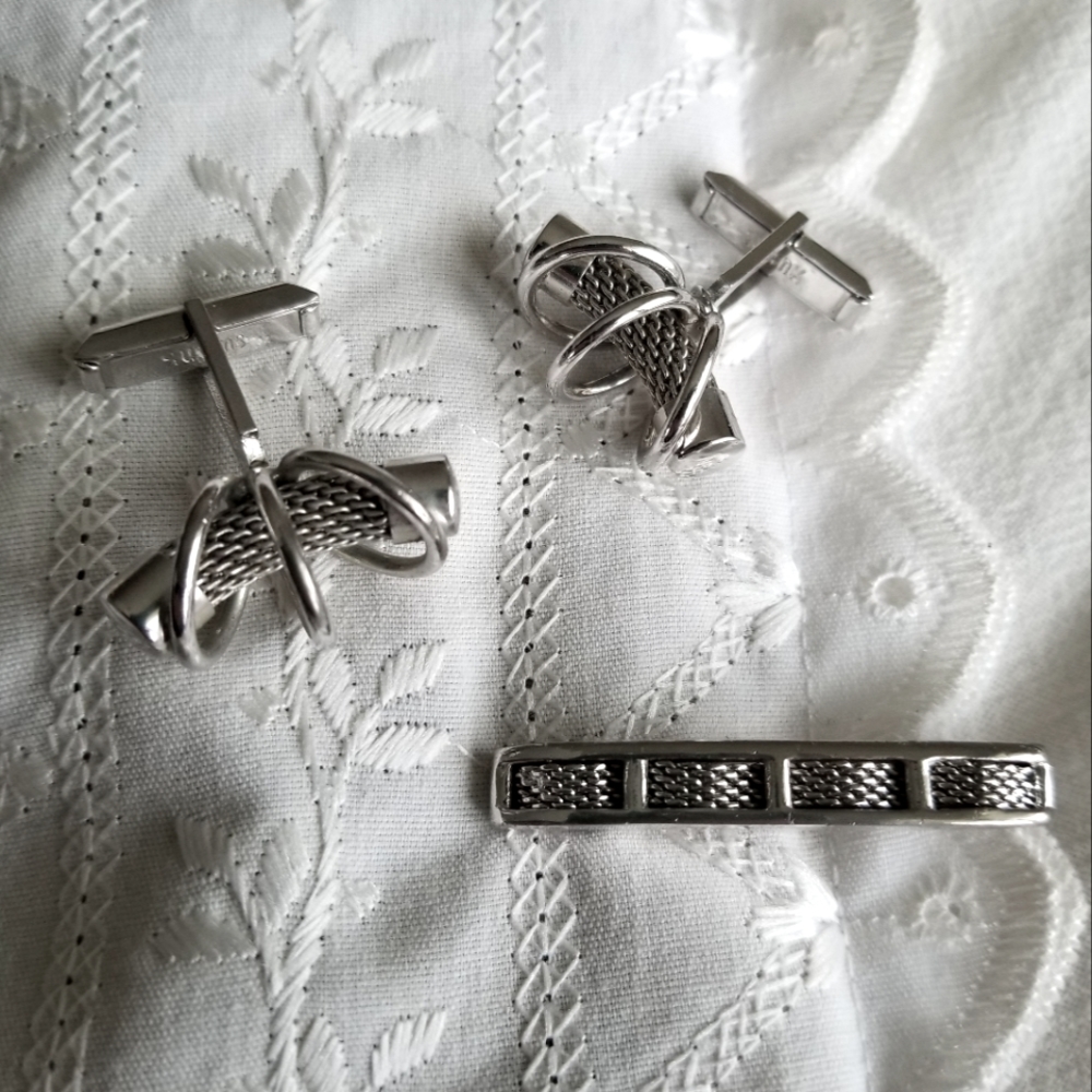 Vintage MCM Swank Cufflinks & Tie Clip